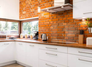 Steps to sealing brick kitchen backsplash